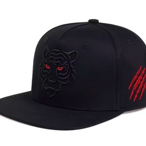 Black tiger snap back cap